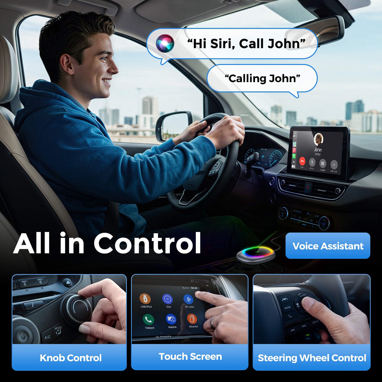 Wireless CarPlay Adapter for Apple iPhone