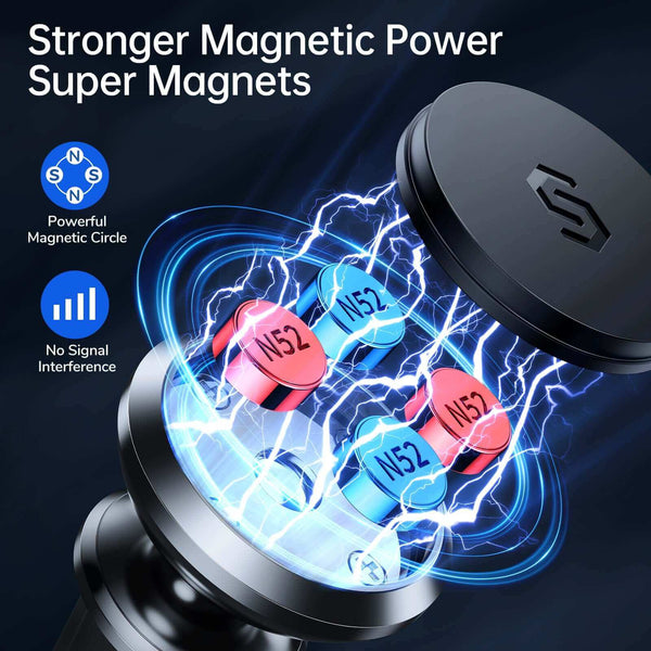 Magnetic Car Phone Holder with 6 Powerful Magnets - UK