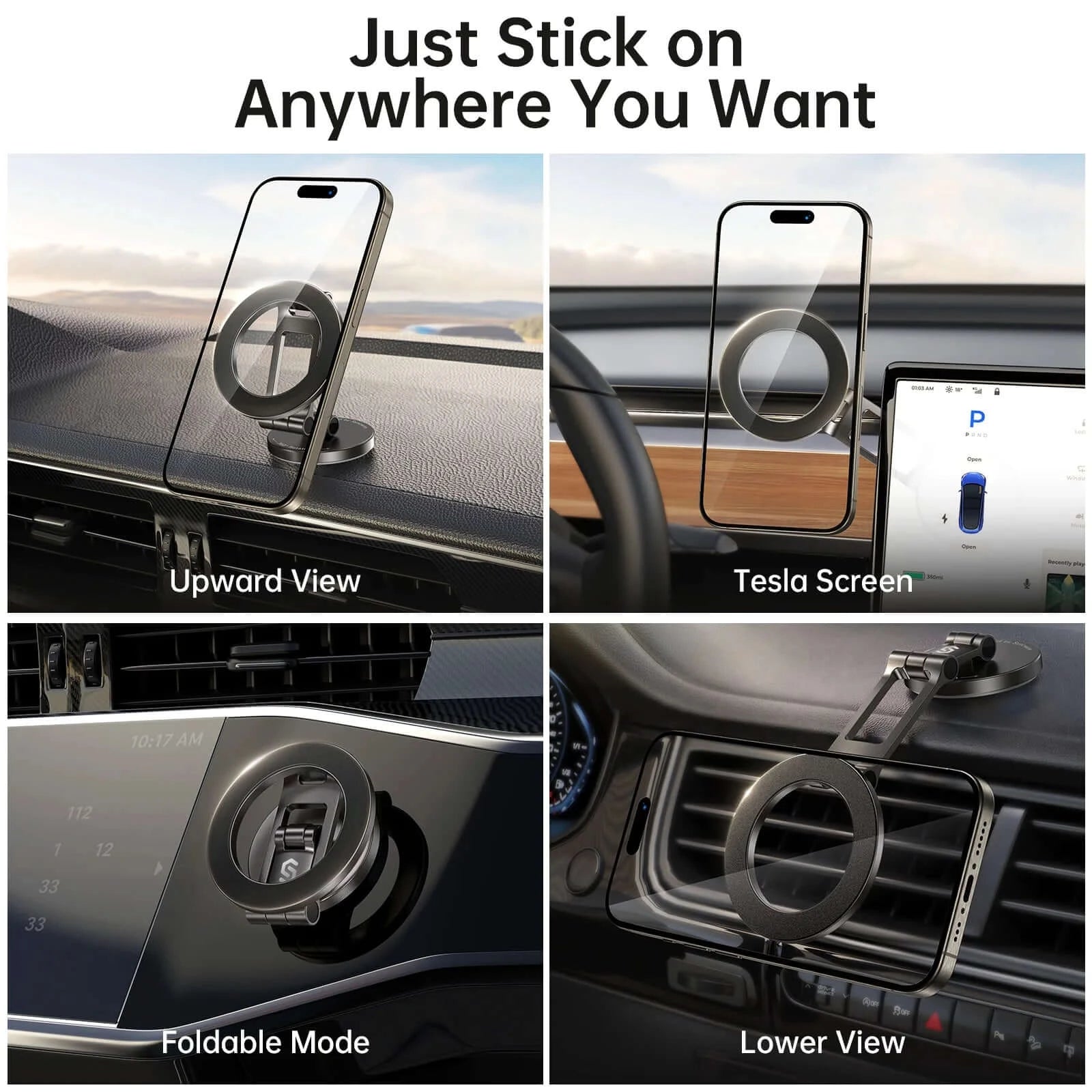 Metal Magnetic Car Phone Holder For Dashboard Strongest Grip, 360 Rotation At ₹ 300/piece In - Foto 3