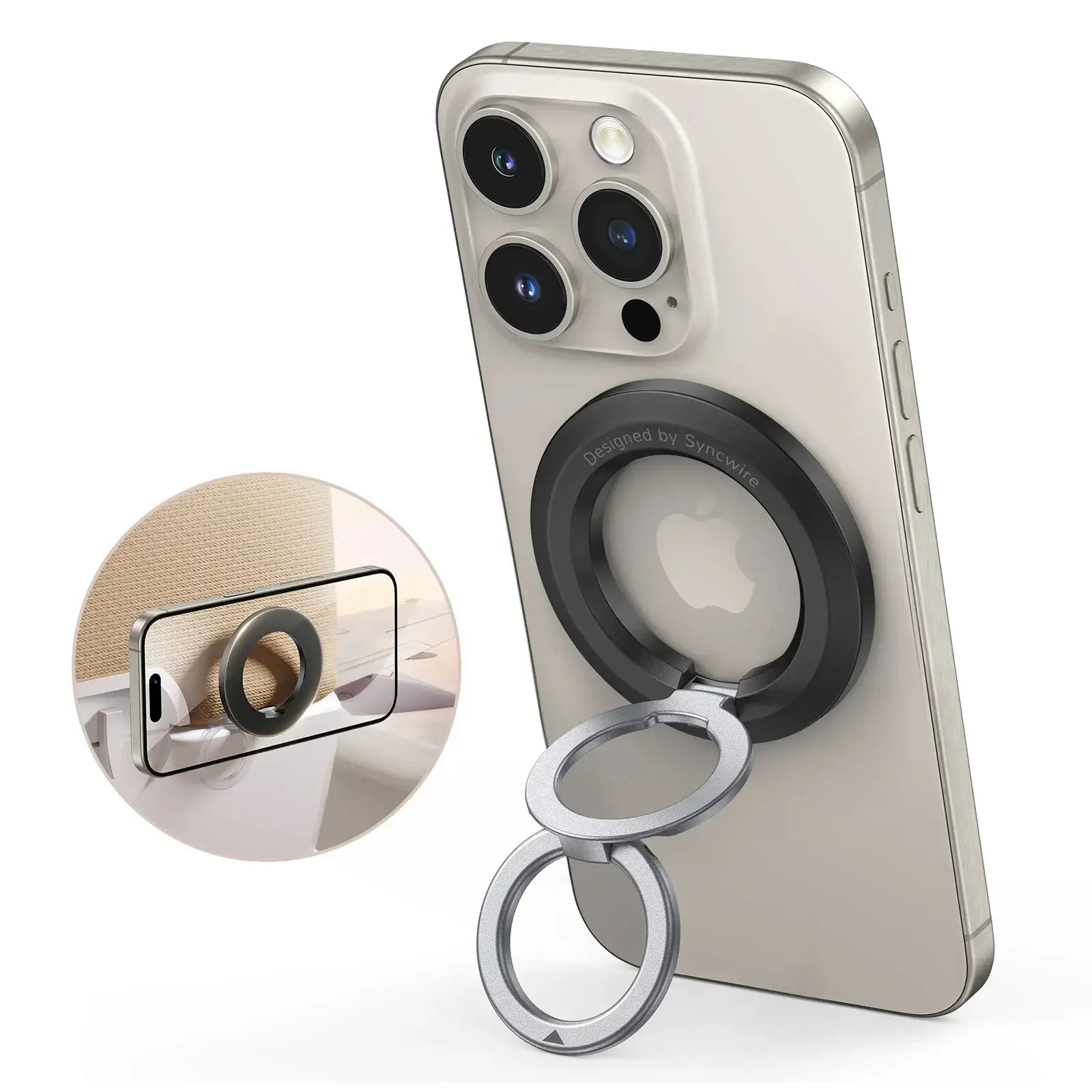 Iphone Magnetic Ring Holder For Phone Magnetic Phone Grip Dual